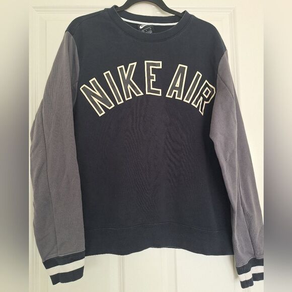Nike Air Spell Out Crew Neck Pullover Sweater Mens Sz S - Picture 1 of 7